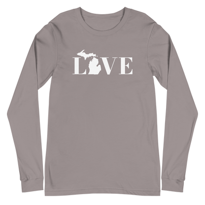 Michigan 'Love' T-Shirt (Didone Font) | Unisex Long Sleeve