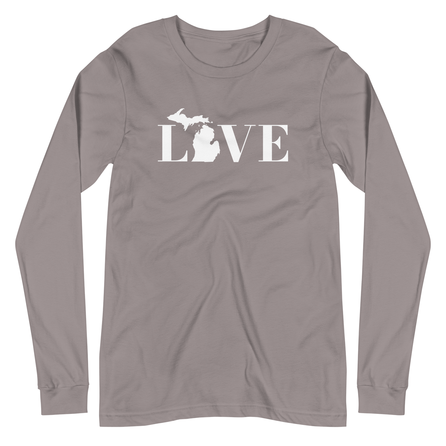 Michigan 'Love' T-Shirt (Didone Font) | Unisex Long Sleeve