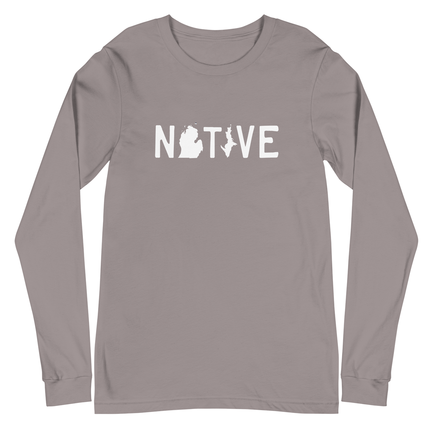 Michigan 'Native' T-Shirt (Licence Plate Font) | Unisex Long Sleeve