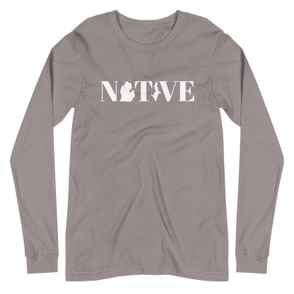 Michigan 'Native' T-Shirt (Didone Font) | Unisex Long Sleeve