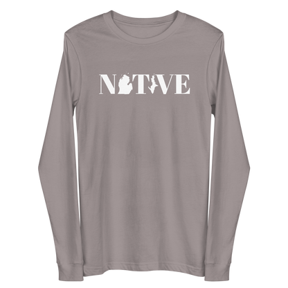 Michigan 'Native' T-Shirt (Didone Font) | Unisex Long Sleeve