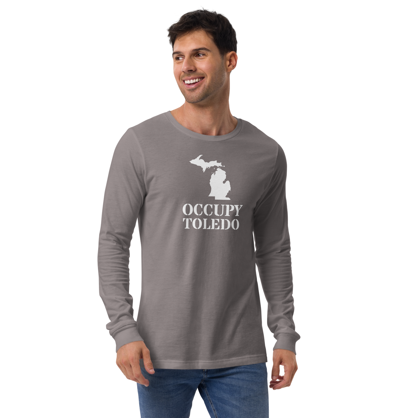 'Occupy Toledo' T-Shirt (w/ Corrected Michigan Outline) | Unisex Long Sleeve