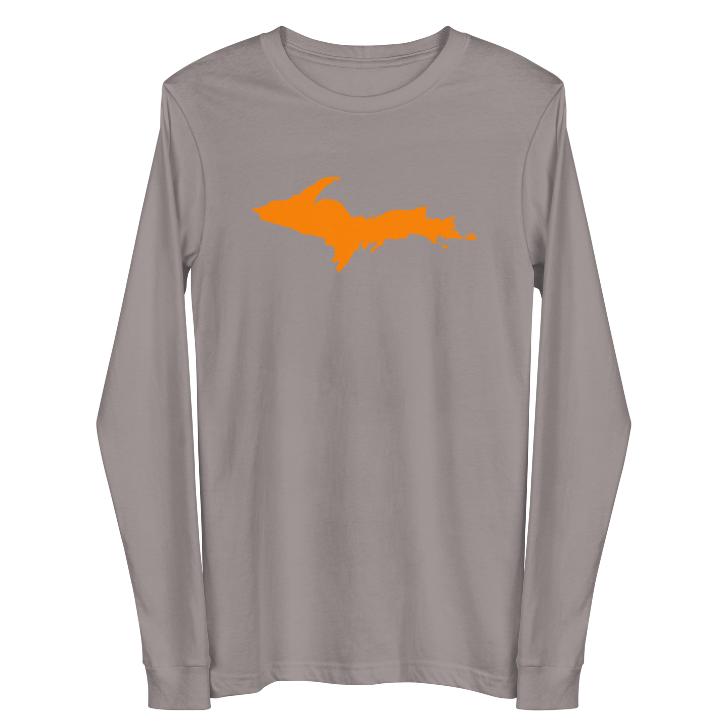 Michigan Upper Peninsula T-Shirt (w/ Orange UP Outline) | Unisex Long Sleeve