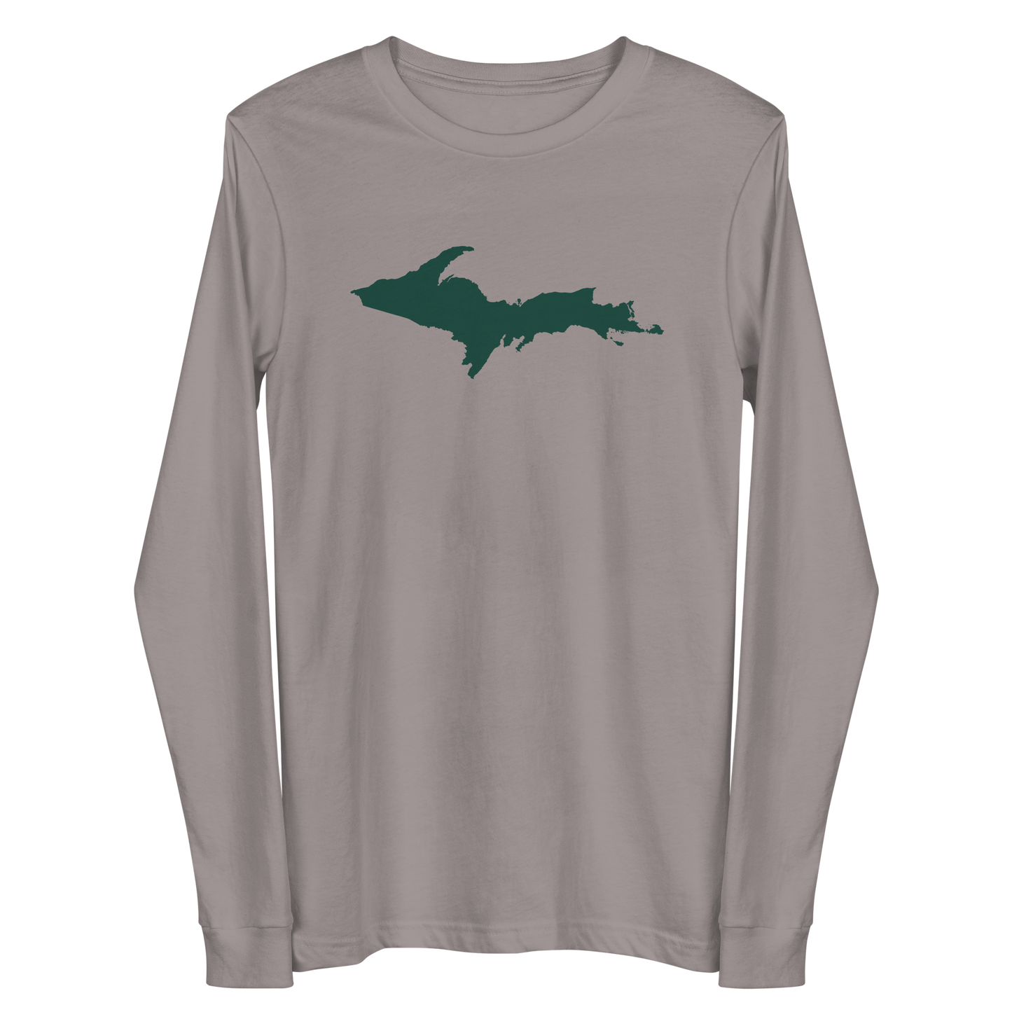 Michigan Upper Peninsula T-Shirt (w/ Green UP Outline) | Unisex Long Sleeve