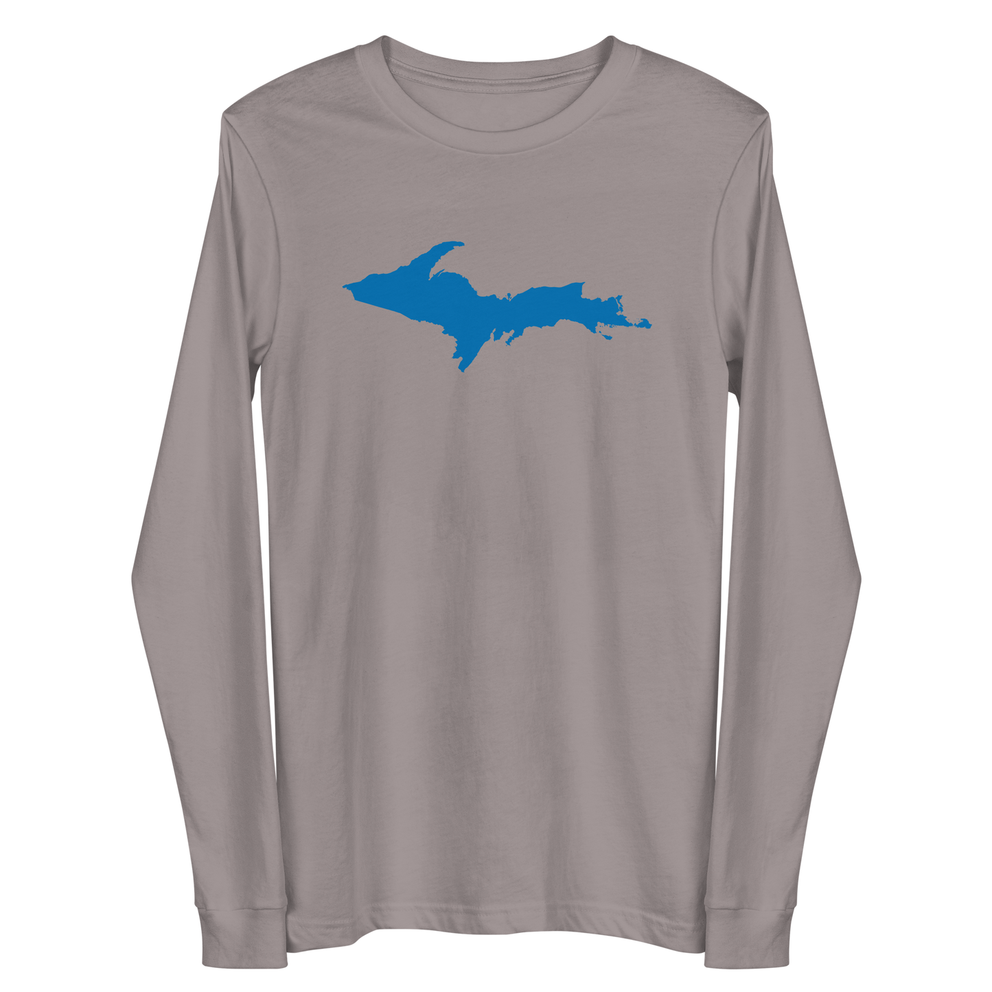 Michigan Upper Peninsula T-Shirt (w/ Azure UP Outline) | Unisex Long Sleeve