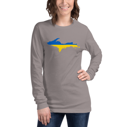 Michigan Upper Peninsula T-Shirt (w/ UP Ukraine Outline) | Unisex Long Sleeve