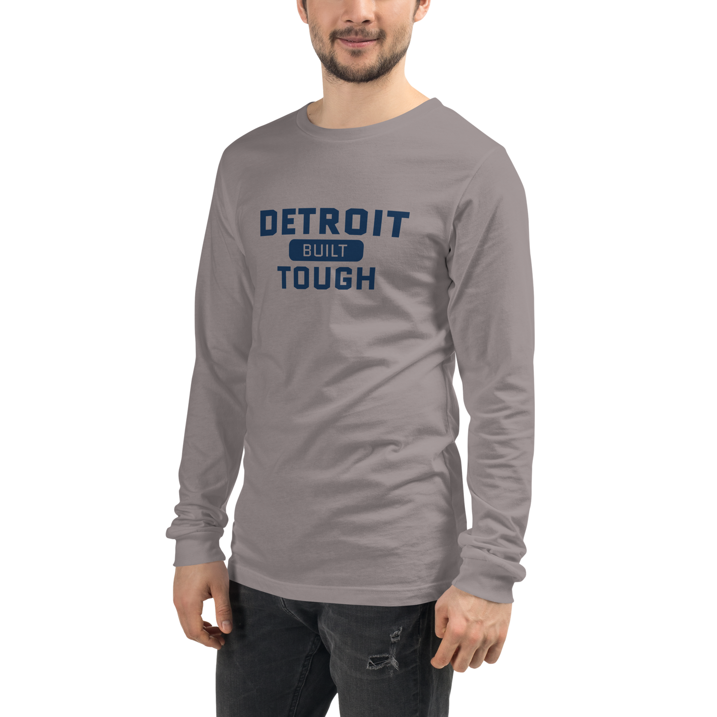 'Built Detroit Tough' Long Sleeve T-Shirt | Unisex