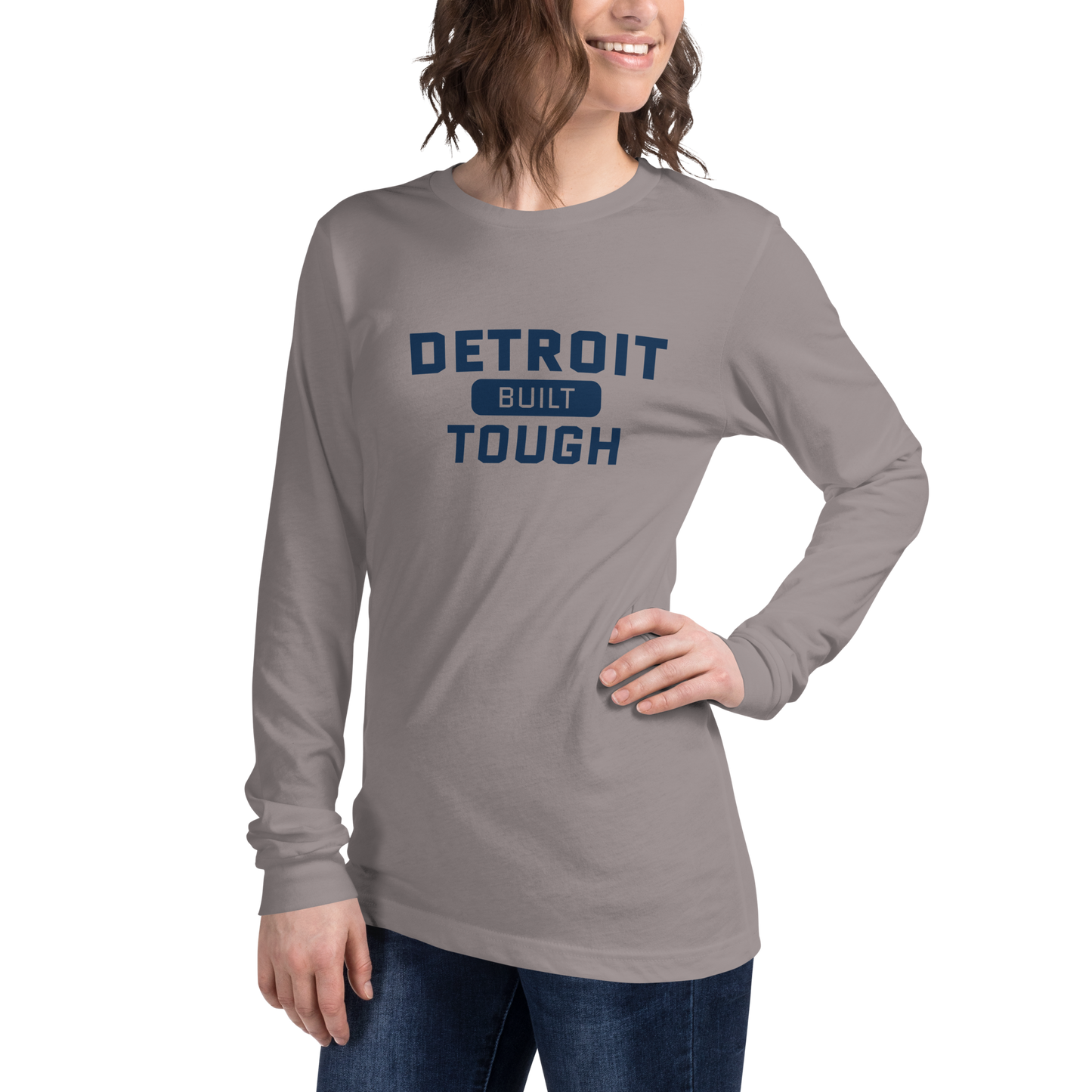 'Built Detroit Tough' Long Sleeve T-Shirt | Unisex