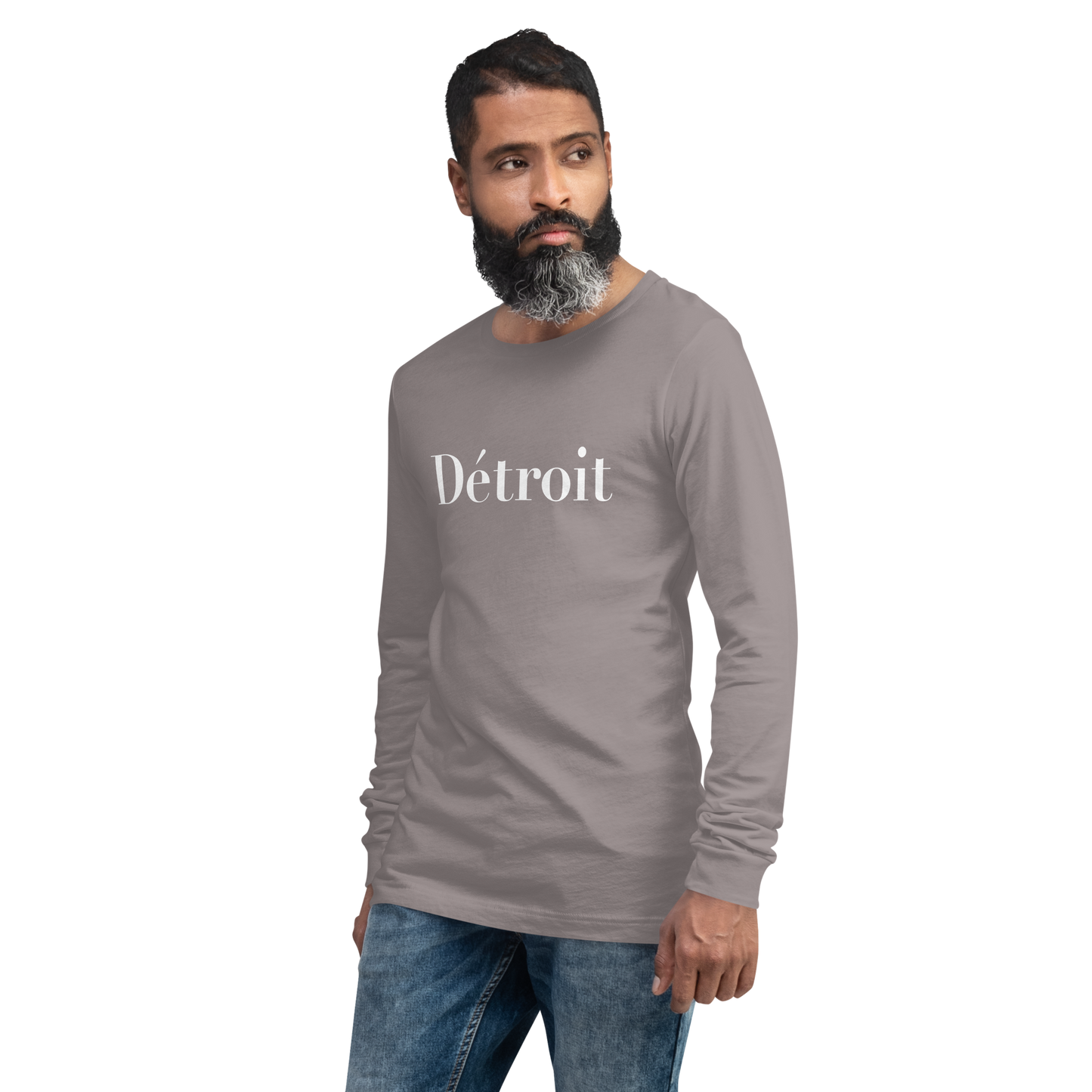 'Détroit' T-Shirt (Didot Font) | Unisex Long Sleeve