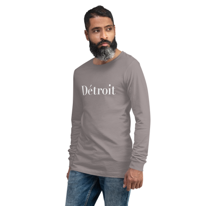 'Détroit' T-Shirt (Didot Font) | Unisex Long Sleeve