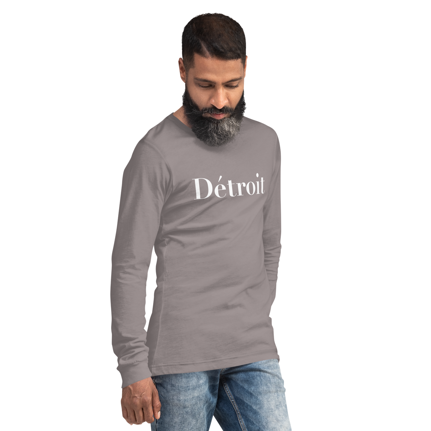 'Détroit' T-Shirt (Didot Font) | Unisex Long Sleeve