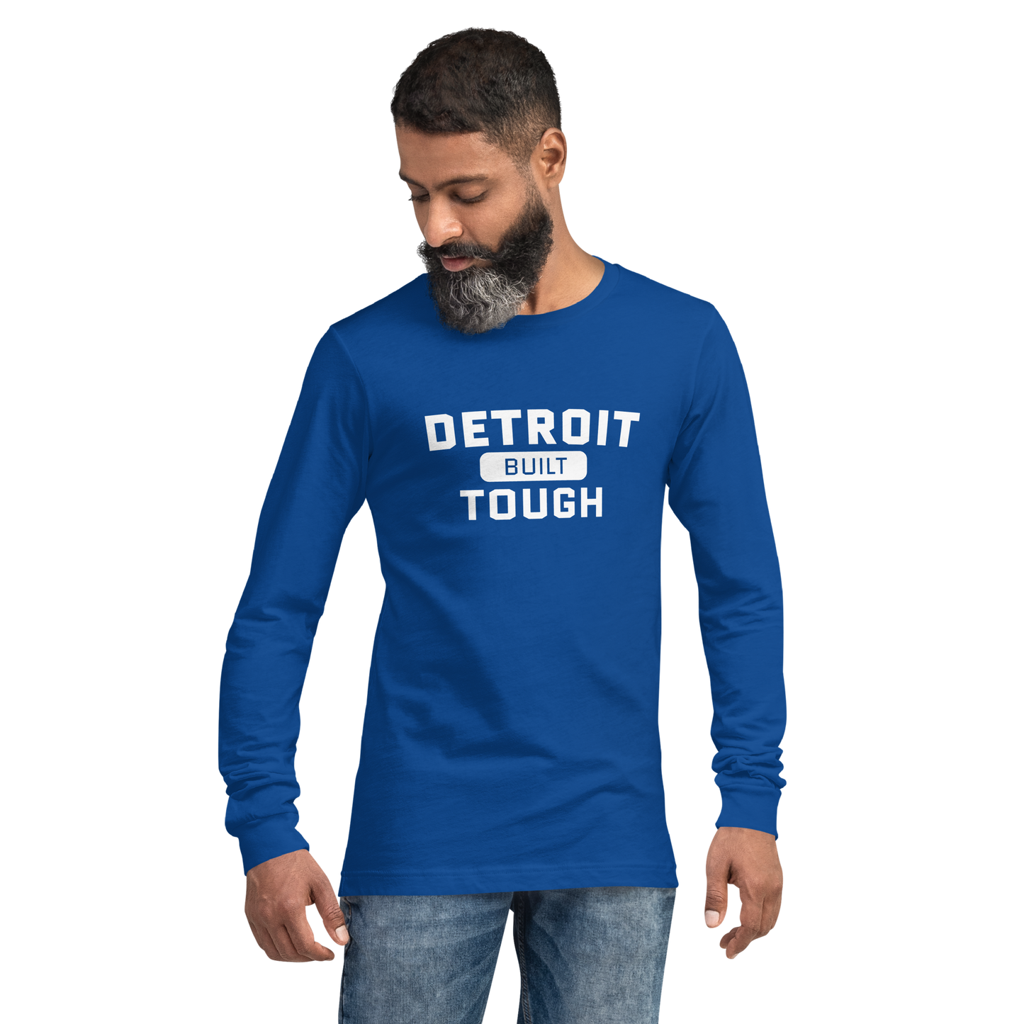 'Built Detroit Tough' Long Sleeve T-Shirt | Unisex