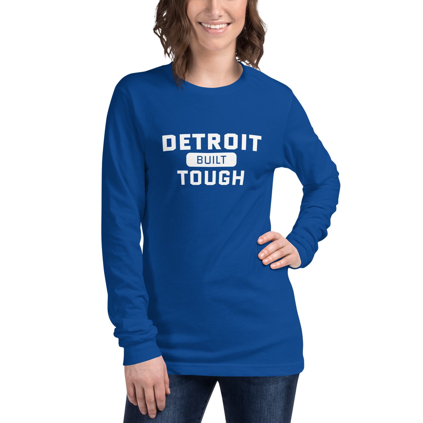 'Built Detroit Tough' Long Sleeve T-Shirt | Unisex