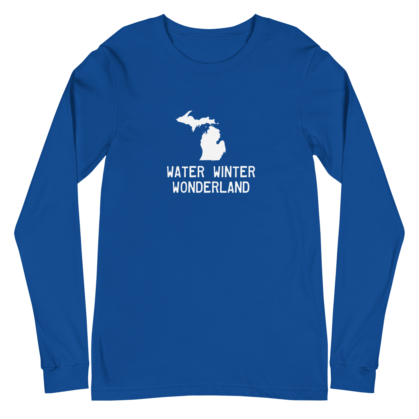 Michigan 'Water Winter Wonderland' Long Sleeve T-Shirt | Unisex