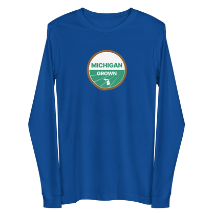 'Michigan Grown' Long Sleeve T-Shirt (Organic Certification Parody)