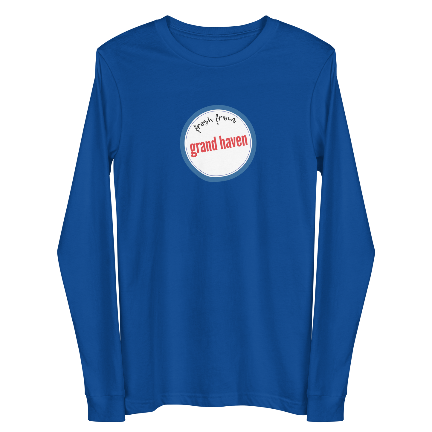 'Fresh From Grand Haven' Long Sleeve T-Shirt (Hypermarket Parody) | Unisex