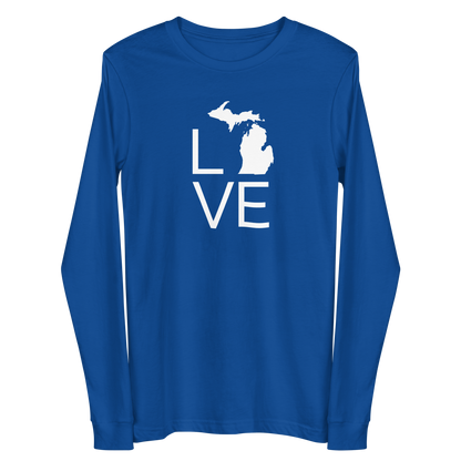 Michigan 'Love' T-Shirt (Thin Sans Font) | Unisex Long Sleeve