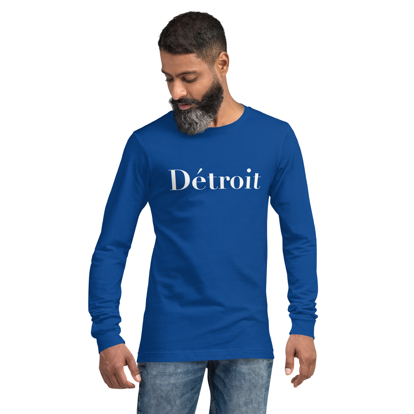 'Détroit' T-Shirt (Didot Font) | Unisex Long Sleeve