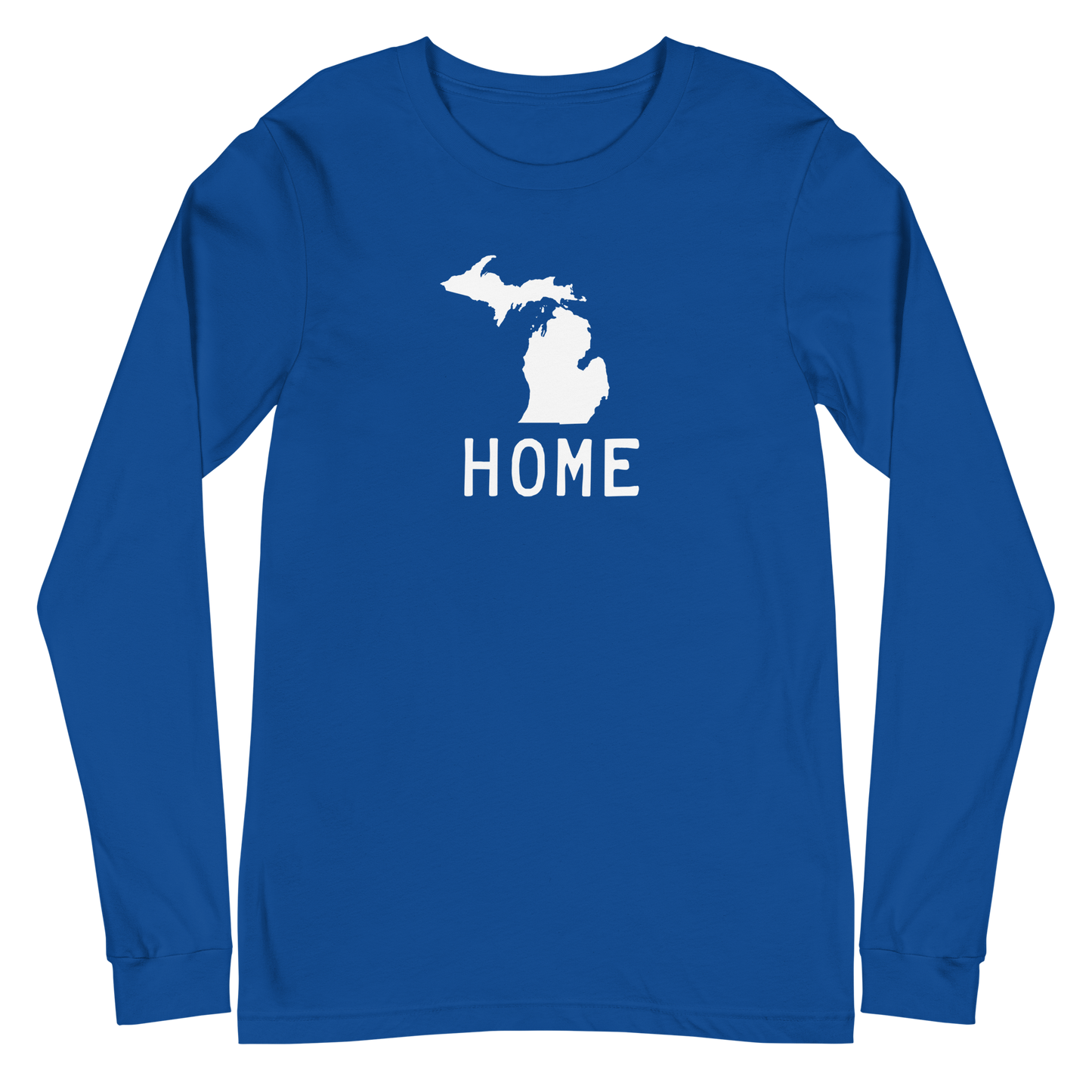 Michigan 'Home' T-Shirt (Licence Plate Font) | Unisex Long Sleeve