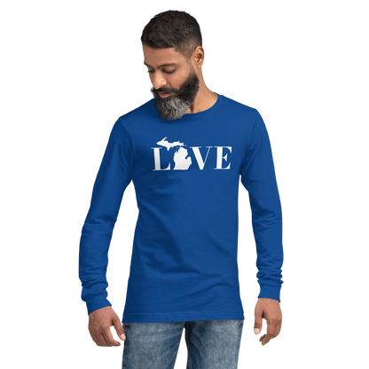 Michigan 'Love' T-Shirt (Didone Font) | Unisex Long Sleeve