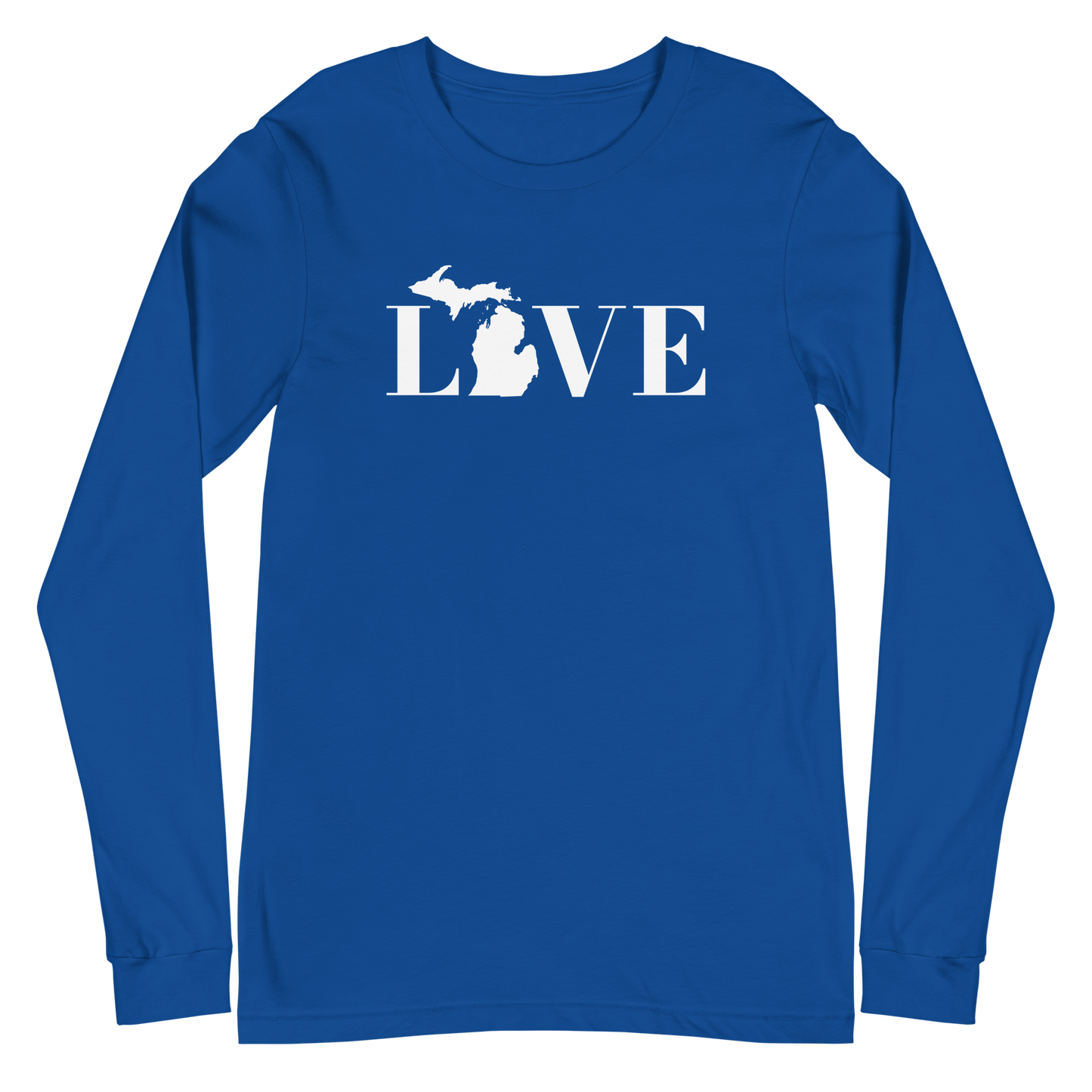 Michigan 'Love' T-Shirt (Didone Font) | Unisex Long Sleeve