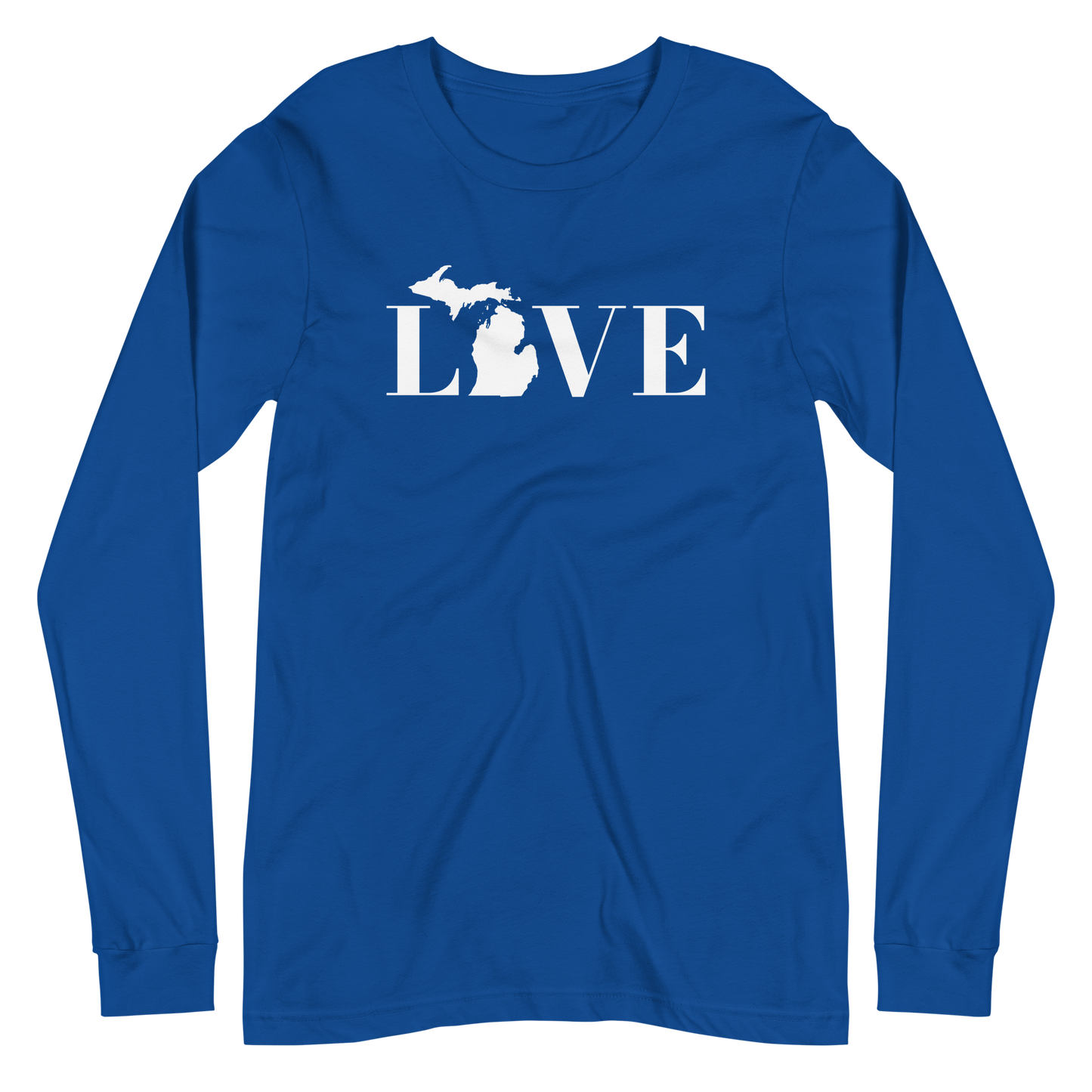 Michigan 'Love' T-Shirt (Didone Font) | Unisex Long Sleeve