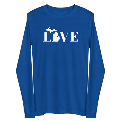 Michigan 'Love' T-Shirt (Didone Font) | Unisex Long Sleeve