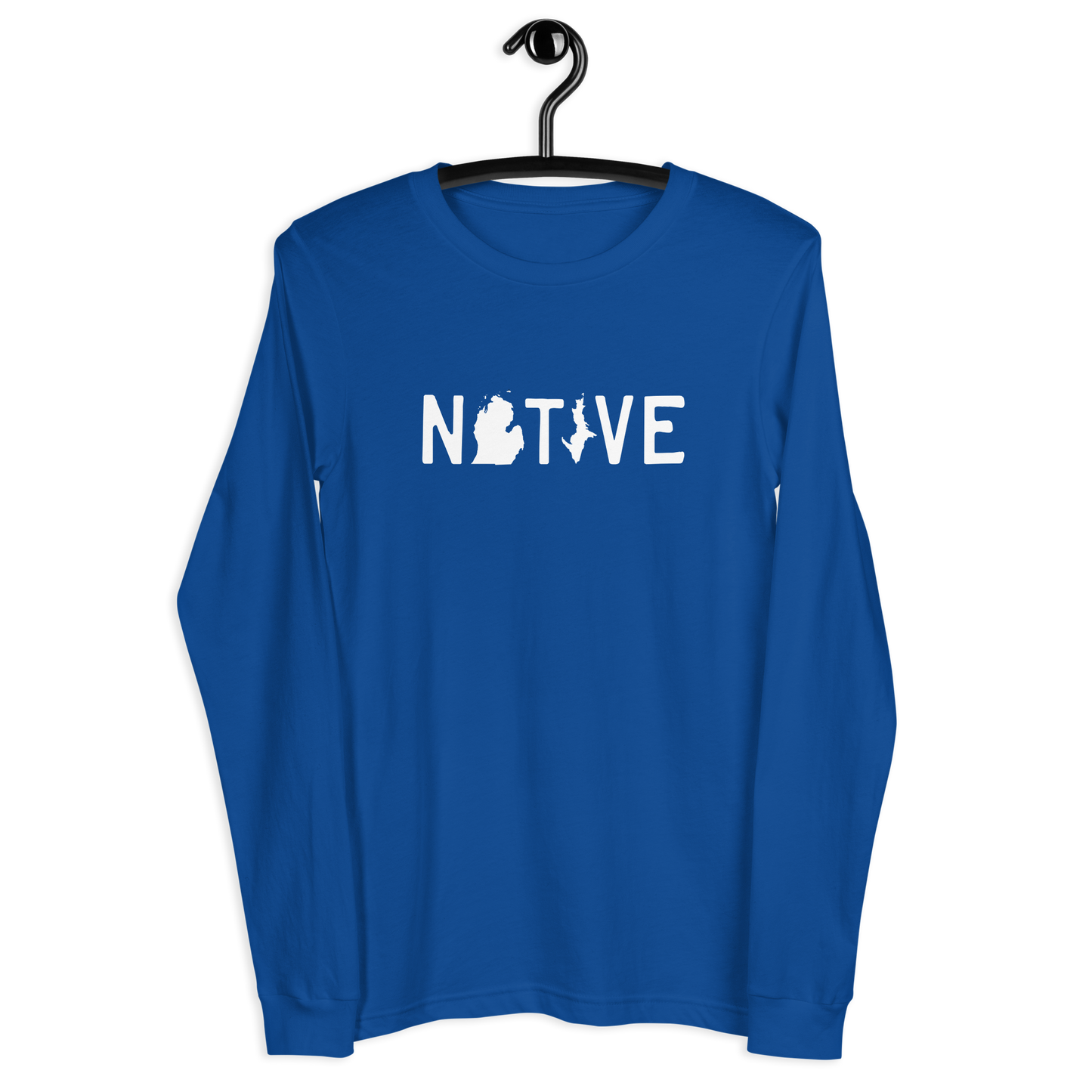 Michigan 'Native' T-Shirt (Licence Plate Font) | Unisex Long Sleeve