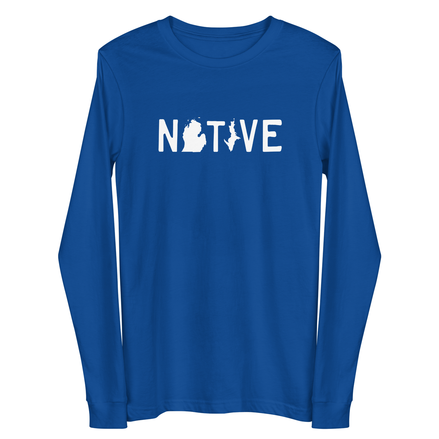 Michigan 'Native' T-Shirt (Licence Plate Font) | Unisex Long Sleeve