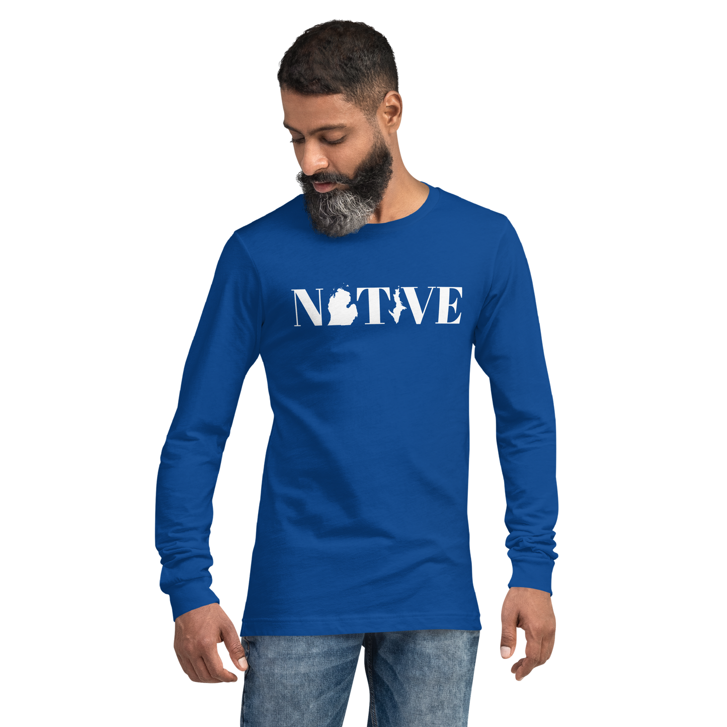 Michigan 'Native' T-Shirt (Didone Font) | Unisex Long Sleeve