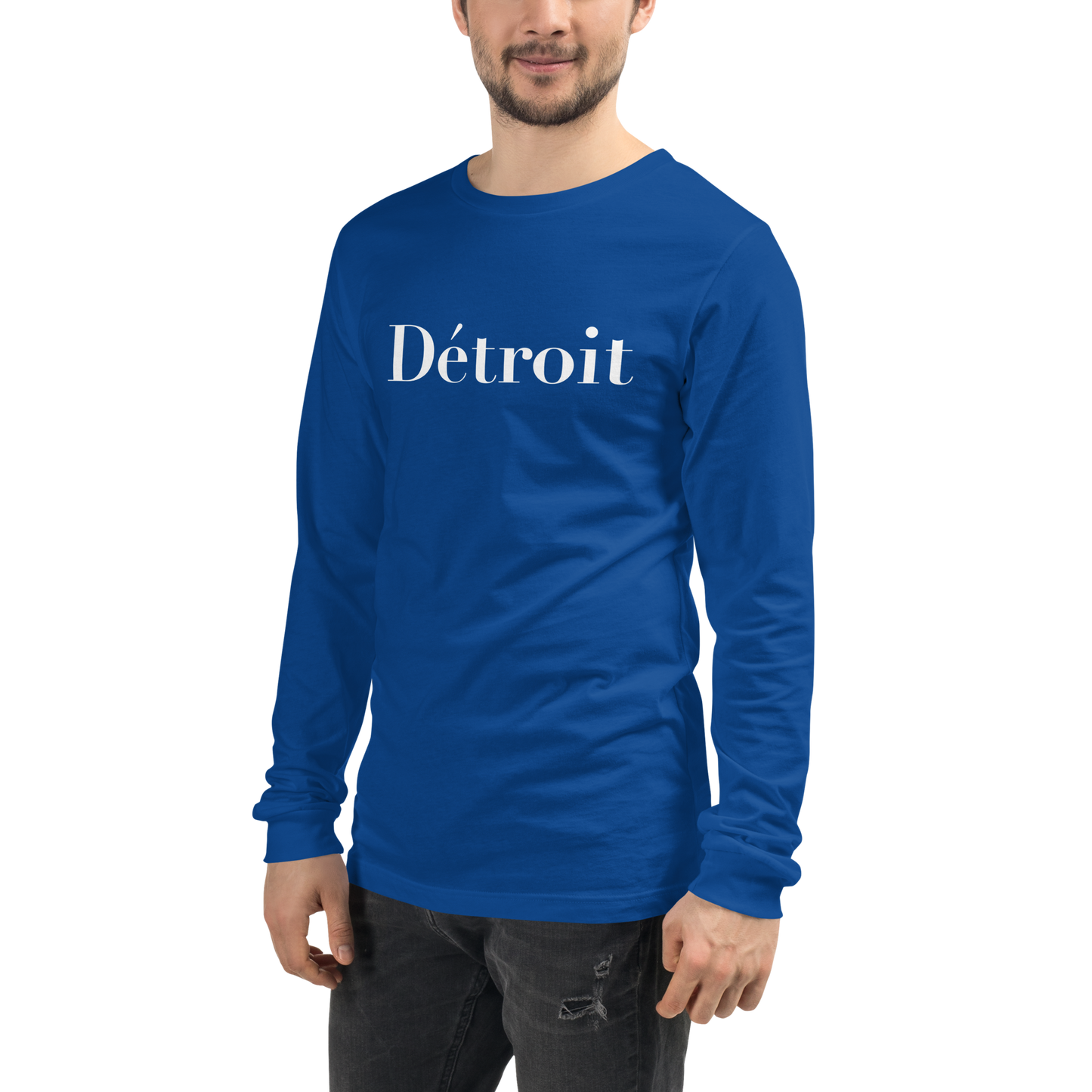 'Détroit' T-Shirt (Didot Font) | Unisex Long Sleeve