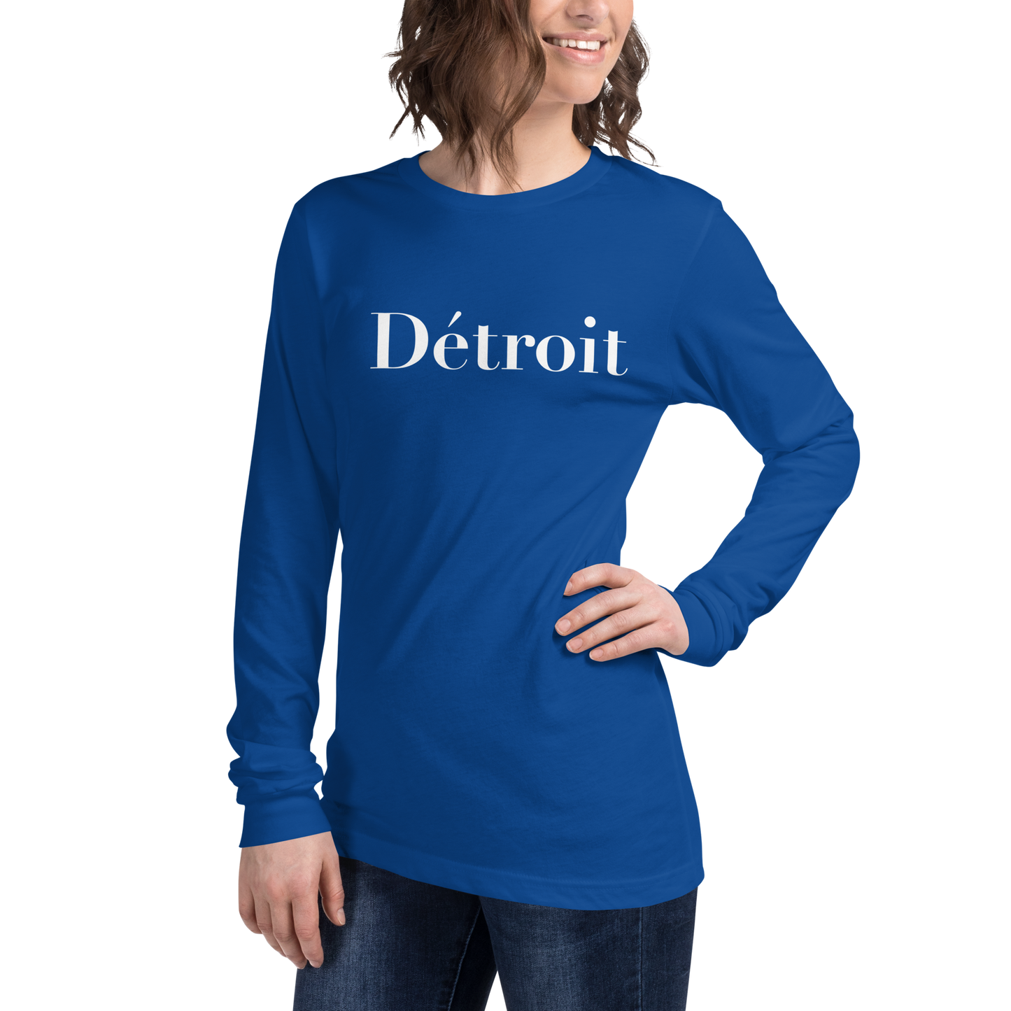 'Détroit' T-Shirt (Didot Font) | Unisex Long Sleeve