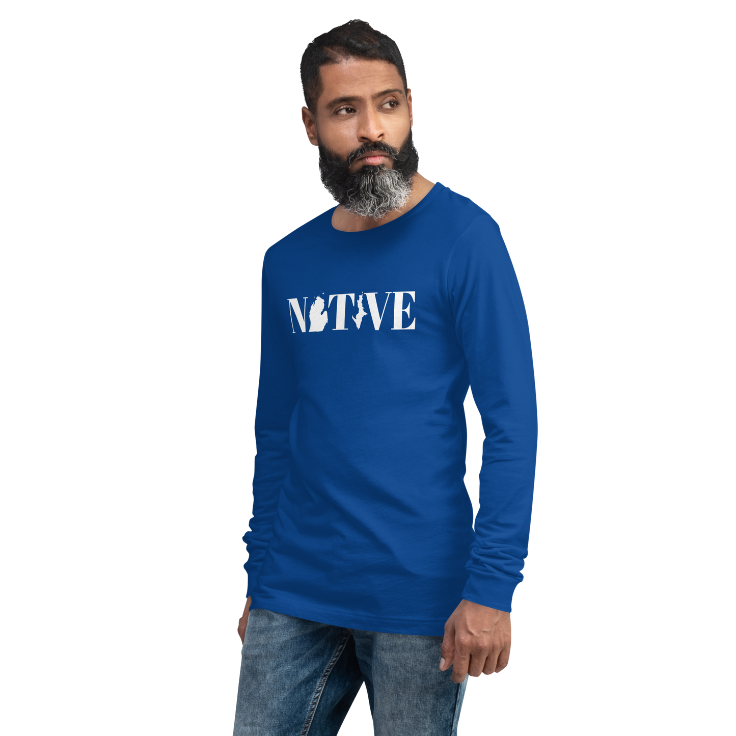 Michigan 'Native' T-Shirt (Didone Font) | Unisex Long Sleeve