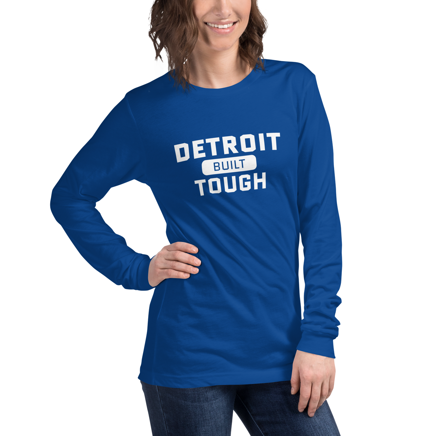 'Built Detroit Tough' Long Sleeve T-Shirt | Unisex