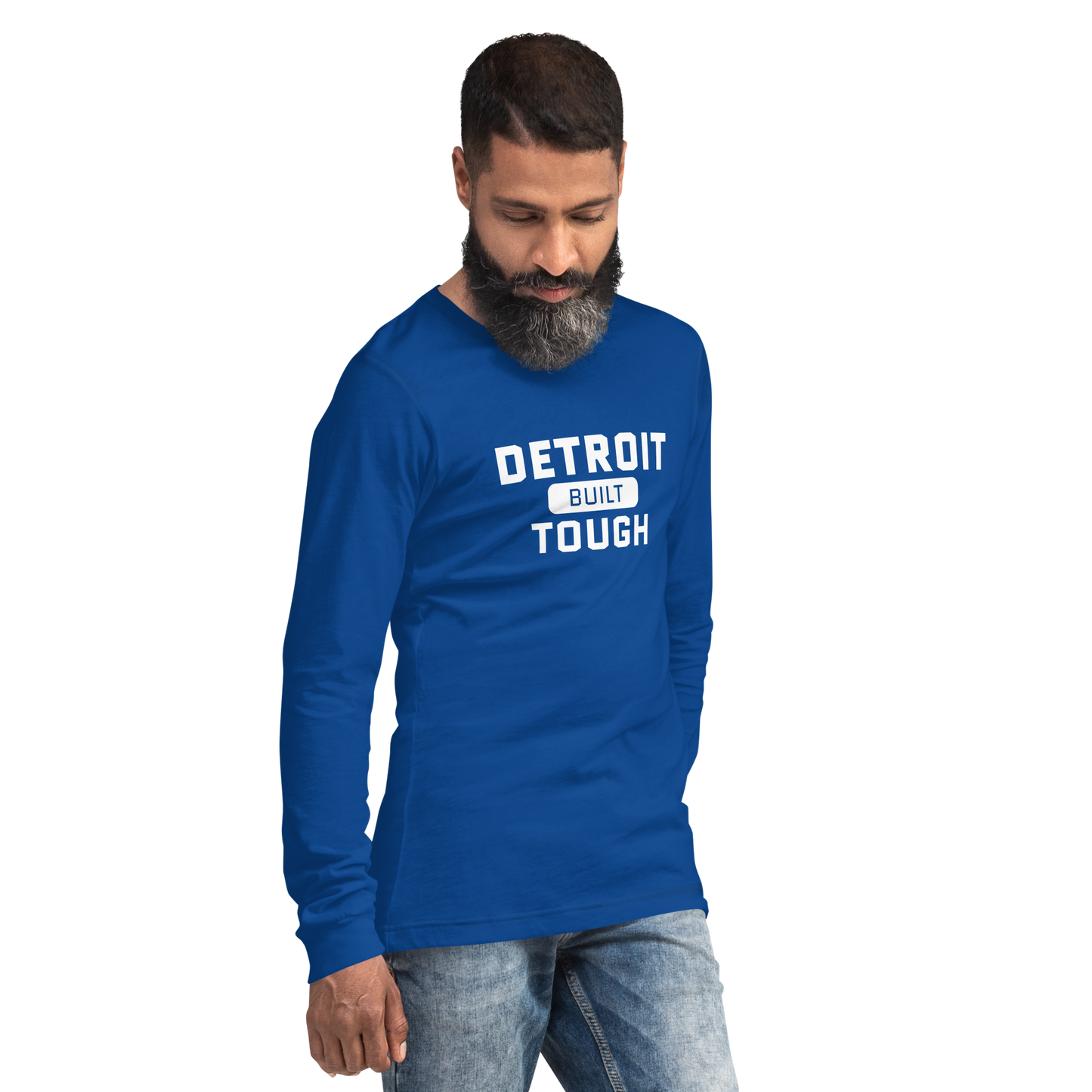 'Built Detroit Tough' Long Sleeve T-Shirt | Unisex