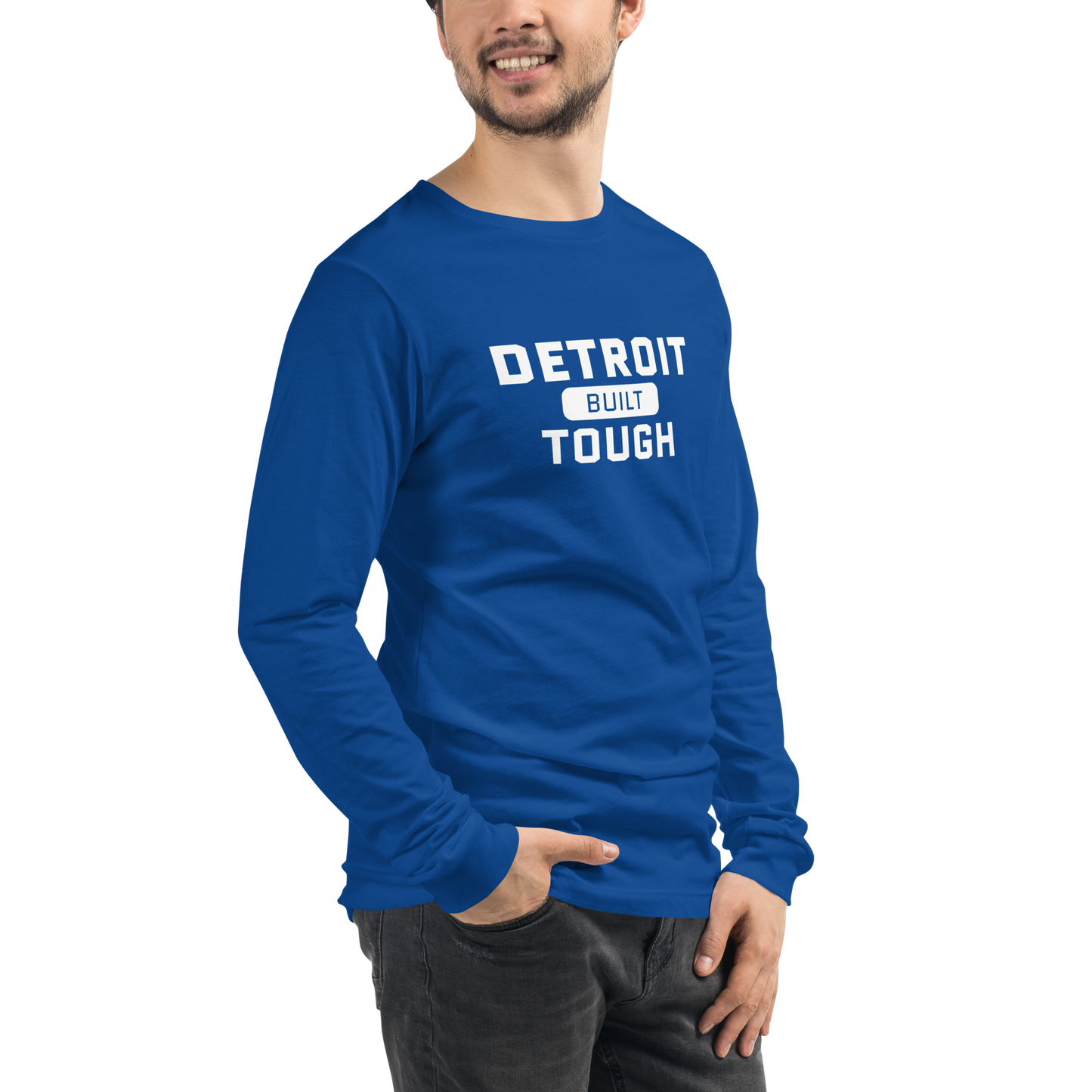 'Built Detroit Tough' Long Sleeve T-Shirt | Unisex