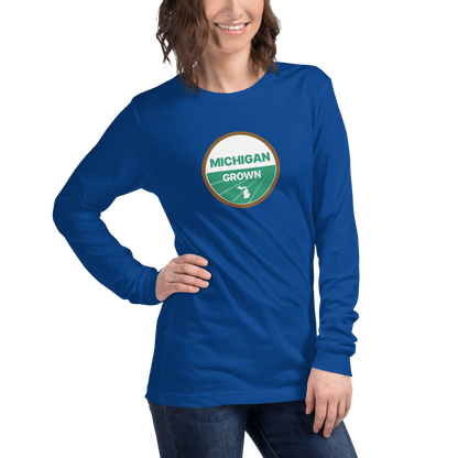 'Michigan Grown' Long Sleeve T-Shirt (Organic Certification Parody)