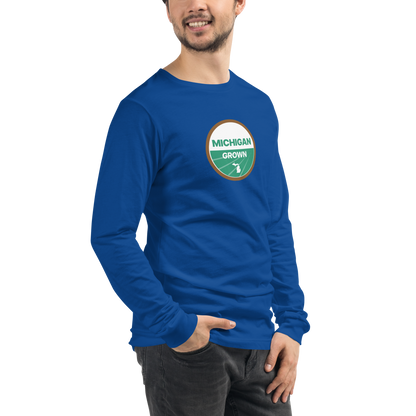 'Michigan Grown' Long Sleeve T-Shirt (Organic Certification Parody)