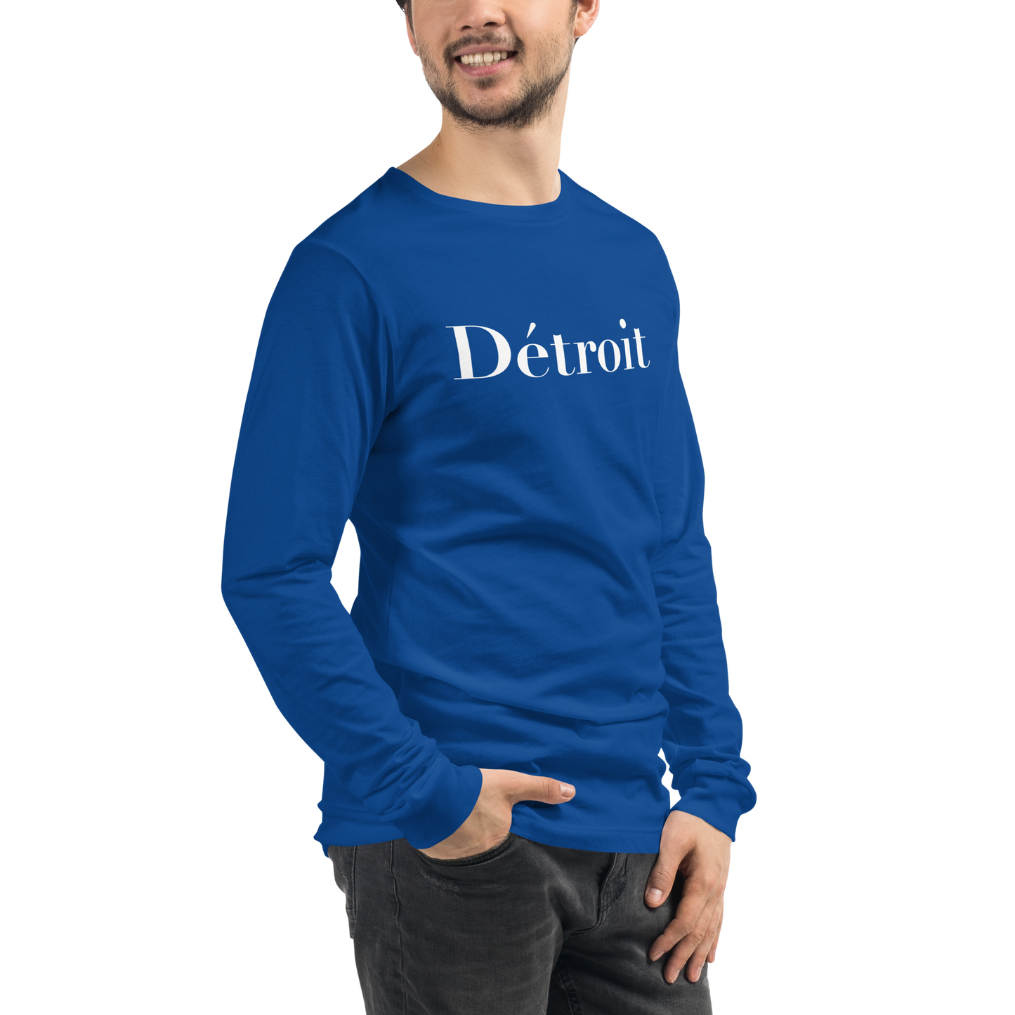 'Détroit' T-Shirt (Didot Font) | Unisex Long Sleeve