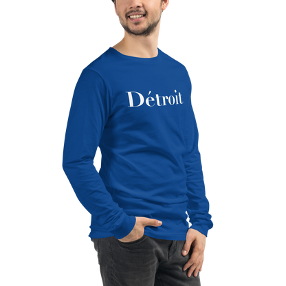 'Détroit' T-Shirt (Didot Font) | Unisex Long Sleeve