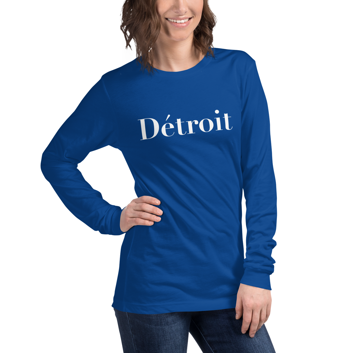 'Détroit' T-Shirt (Didot Font) | Unisex Long Sleeve