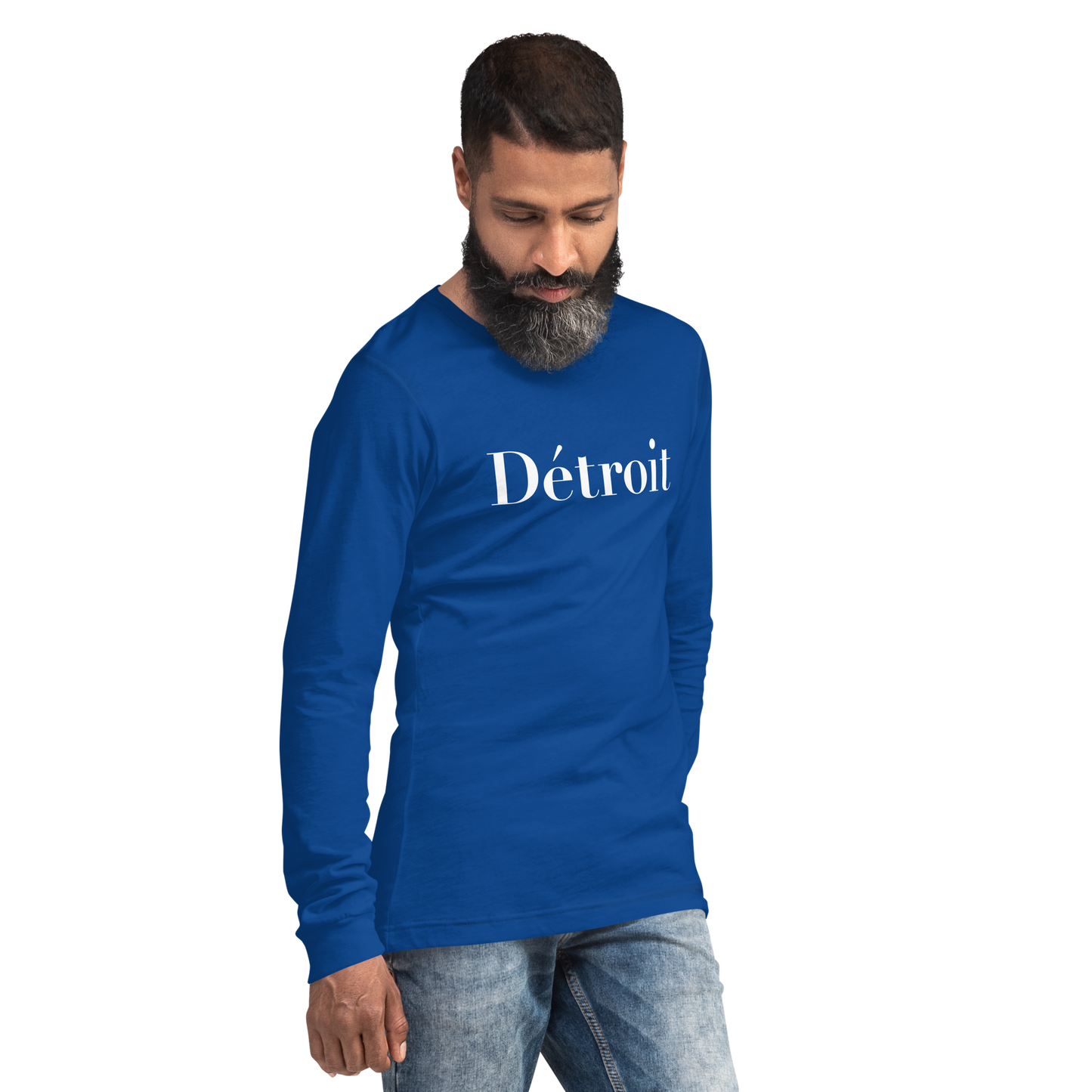 'Détroit' T-Shirt (Didot Font) | Unisex Long Sleeve