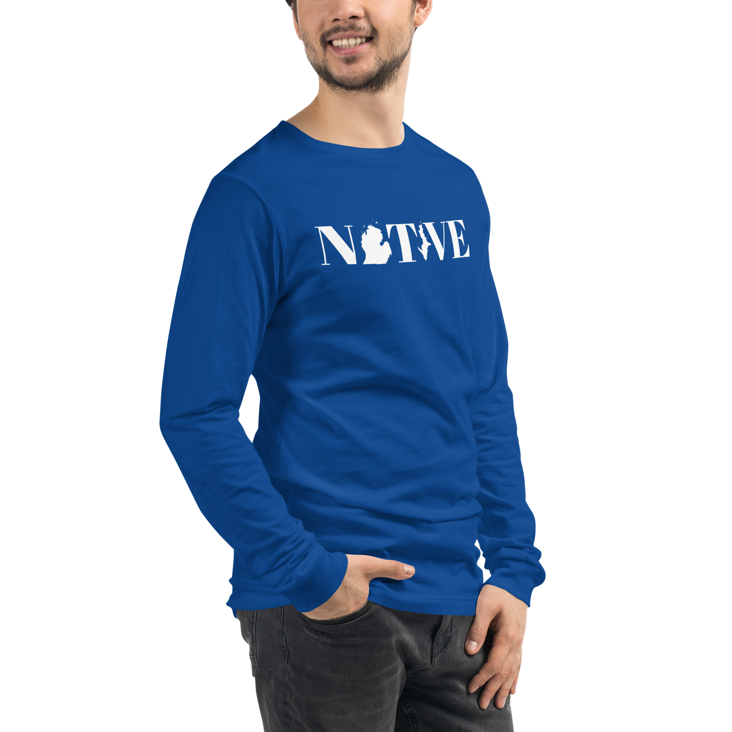 Michigan 'Native' T-Shirt (Didone Font) | Unisex Long Sleeve