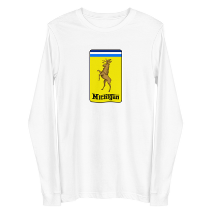 'Michigan' Unisex Long Sleeve T-Shirt (Italian Sports Car Parody)