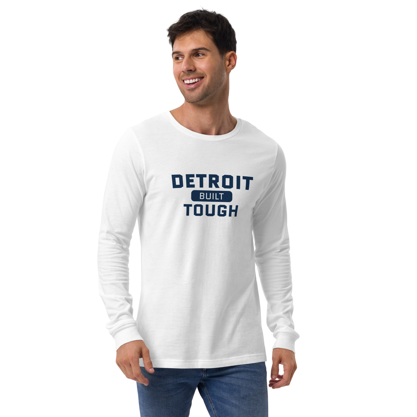 'Built Detroit Tough' Long Sleeve T-Shirt | Unisex