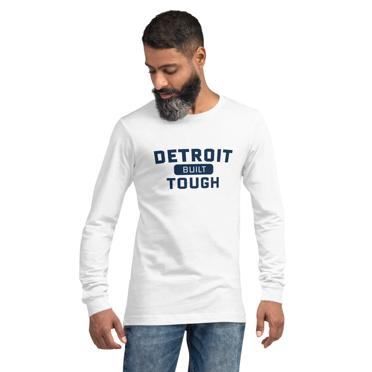 'Built Detroit Tough' Long Sleeve T-Shirt | Unisex