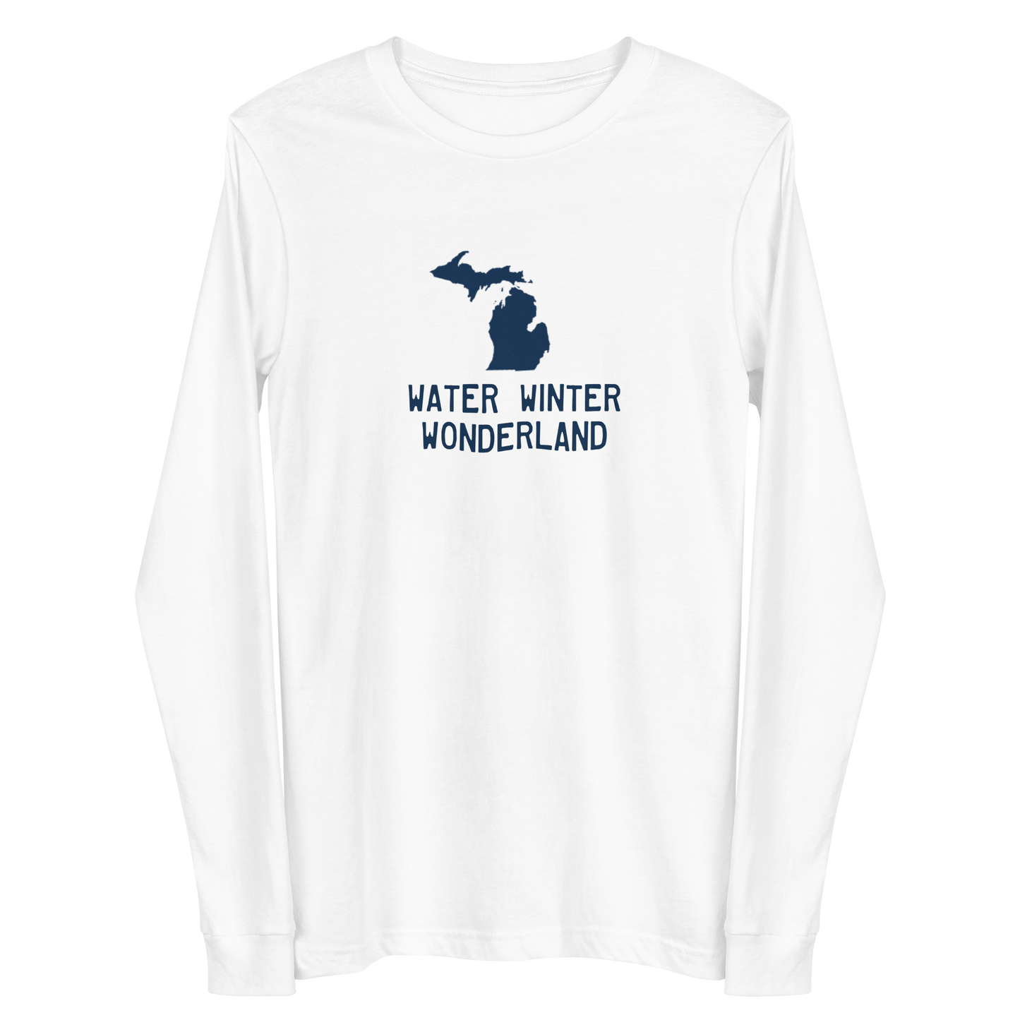 Michigan 'Water Winter Wonderland' Long Sleeve T-Shirt | Unisex