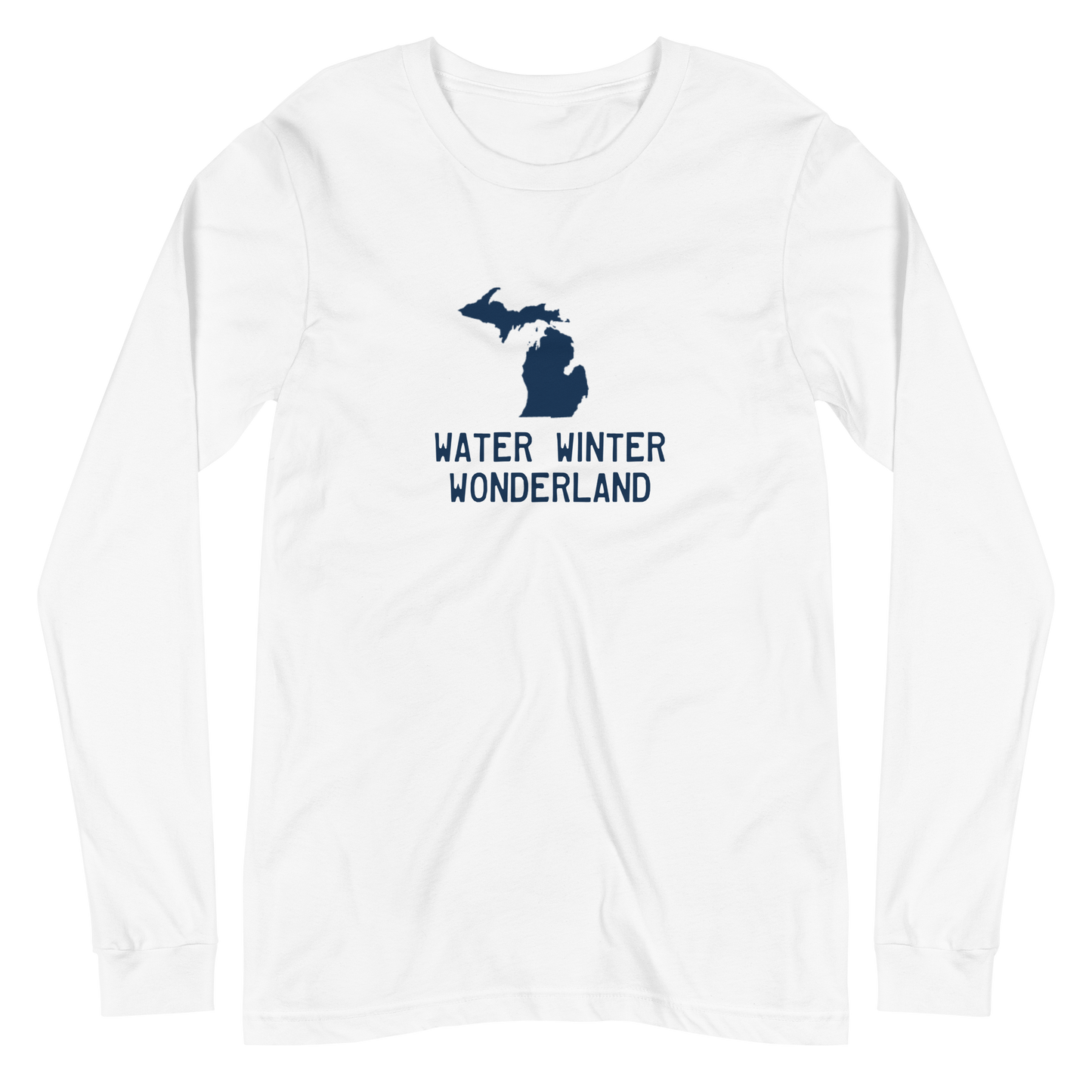 Michigan 'Water Winter Wonderland' Long Sleeve T-Shirt | Unisex