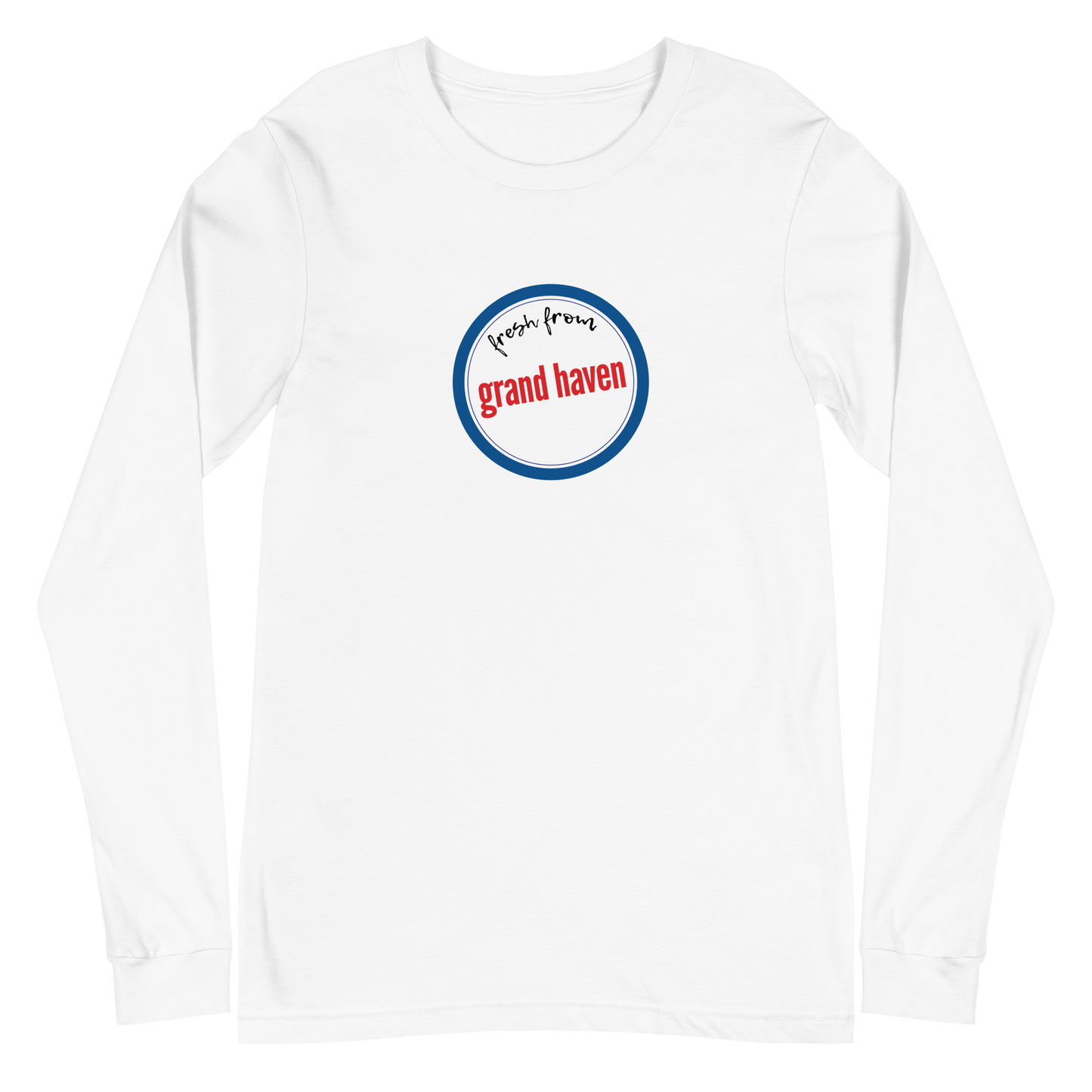 'Fresh From Grand Haven' Long Sleeve T-Shirt (Hypermarket Parody) | Unisex