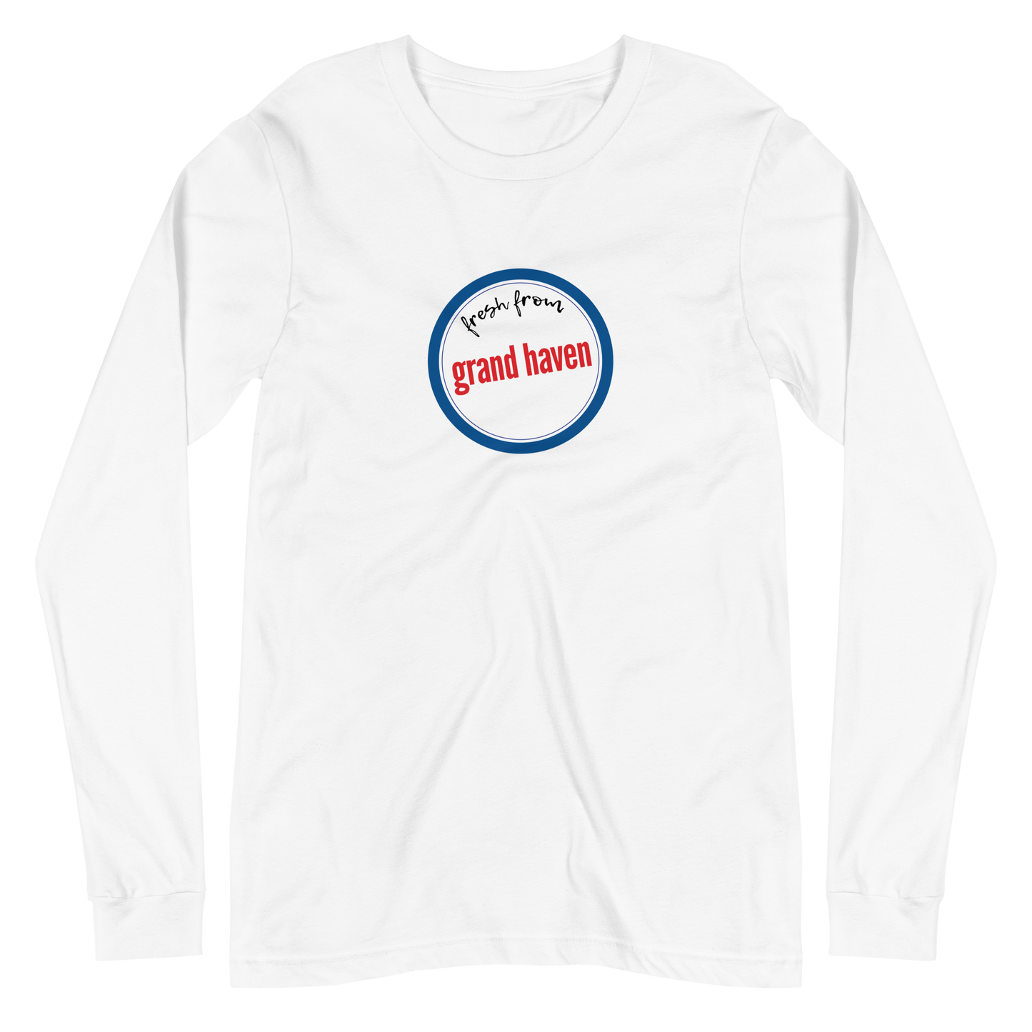 'Fresh From Grand Haven' Long Sleeve T-Shirt (Hypermarket Parody) | Unisex